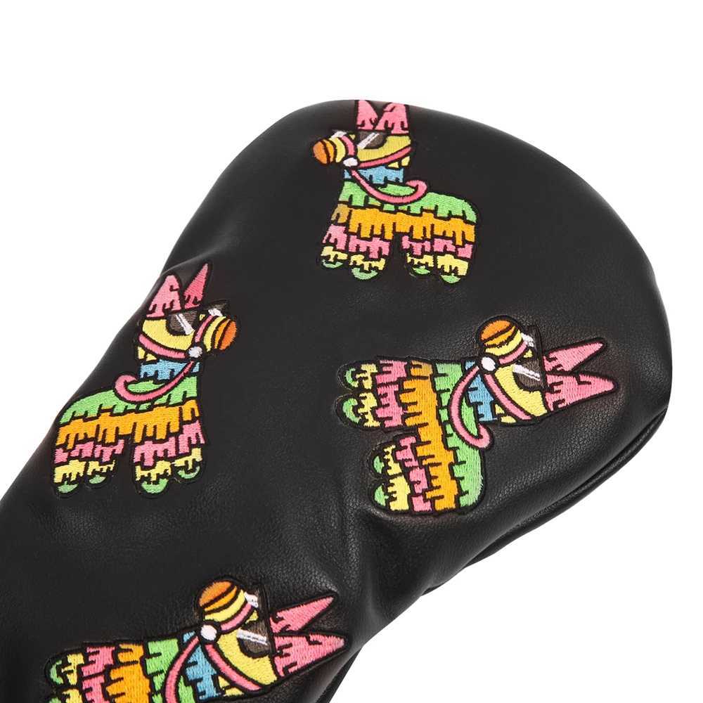 Other Golf Products Black PU leather Mexico Cinco de Mayo Pinata Spur Embroidered Golf Club Head Cover 460cc Drivers Head CoverL2405