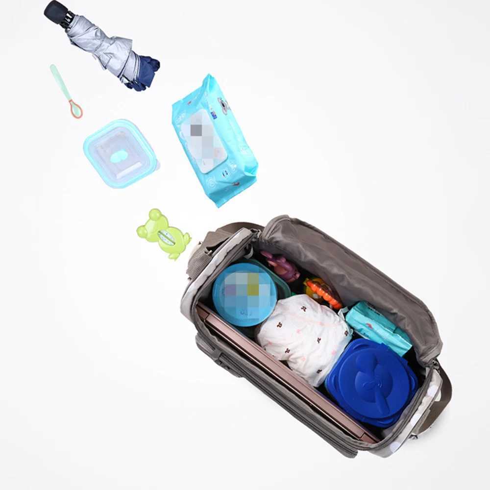 Bolsas de fraldas vender a quente bolsa de fraldas pacotes de maternidade Bolsa de viagem de ombro de ombro único para a bolsa de viagem para bebês Mumming Mummenity Bag Y240515