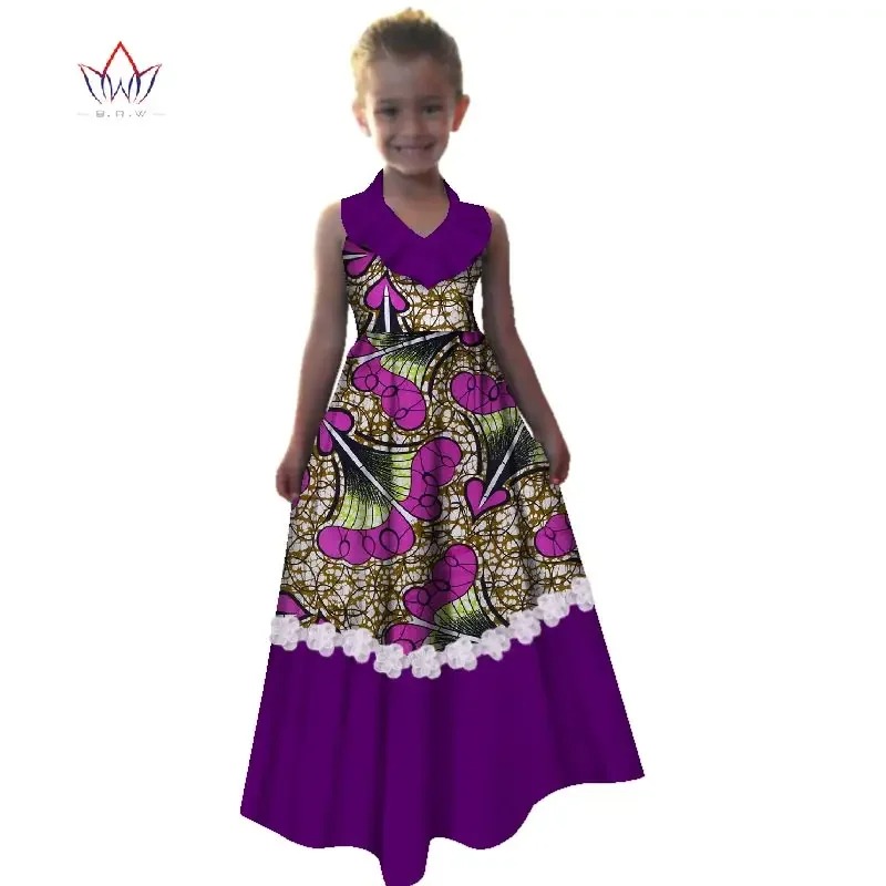 الأطفال الصيفي الجديد من أفريقيا يرتدون ملابس داشكي غزل الجذر الأوروبي ، الفتيات اللطيفات الفتيات اللطيفات الإفريقية الإفريقية التقليدية ملابس WYT245
