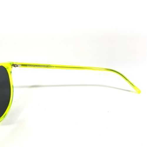 Klassische Marke Retro Yoisill Sonnenbrille SL106 Surf 003 Clear Neon Yellow Frames Schwarze Objektive