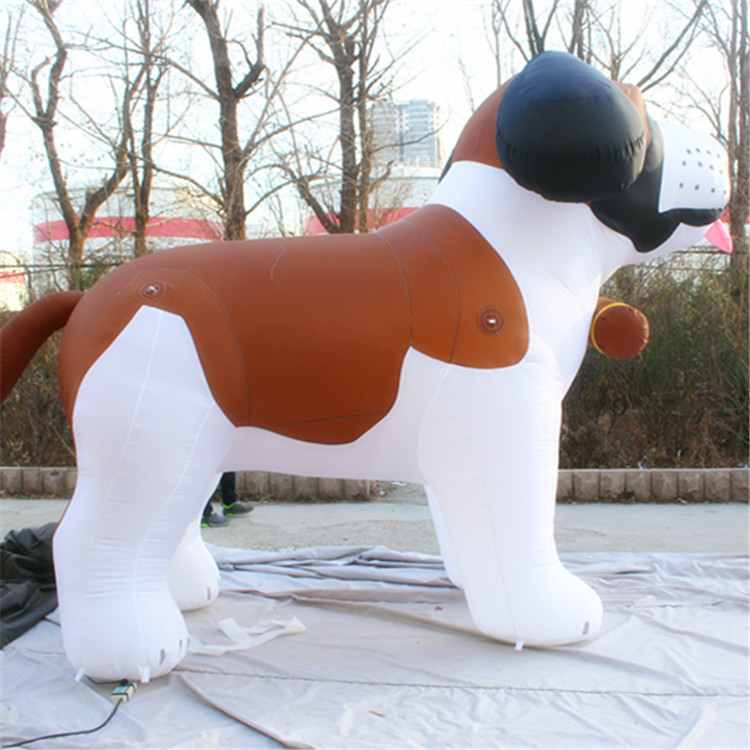 Atacado 5m de 16,4 pés de comprimento de cão inflável gigante para decorações de eventos de Natal