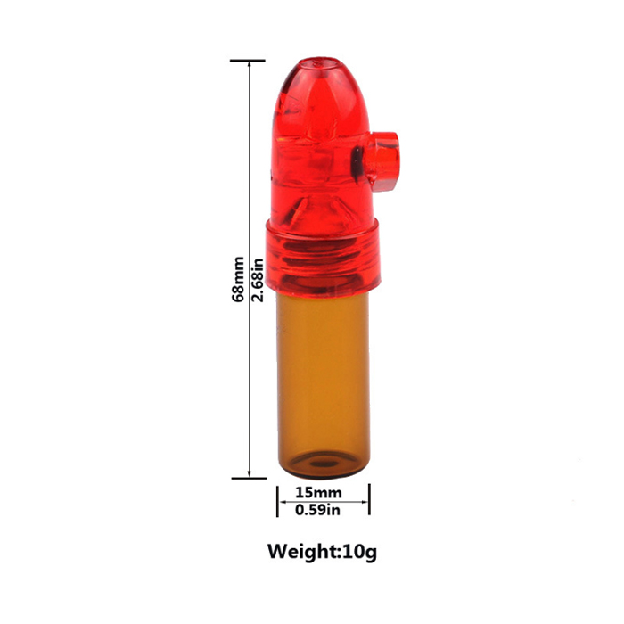 Dispecteur de boîte à bouteille en verre en verre en plastique portable 53 mm 67 mm 82 mm Hauteur Plastique Poute de pipe Pot Boîte à médecine