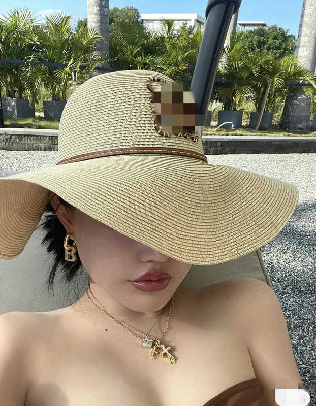 ワイドブリム帽子バケットデザイナー休暇スタイル〜女性の夏のビーチアウトサンプロテクションビッグブリムハット〜シンプルでファッショナブルなdhef