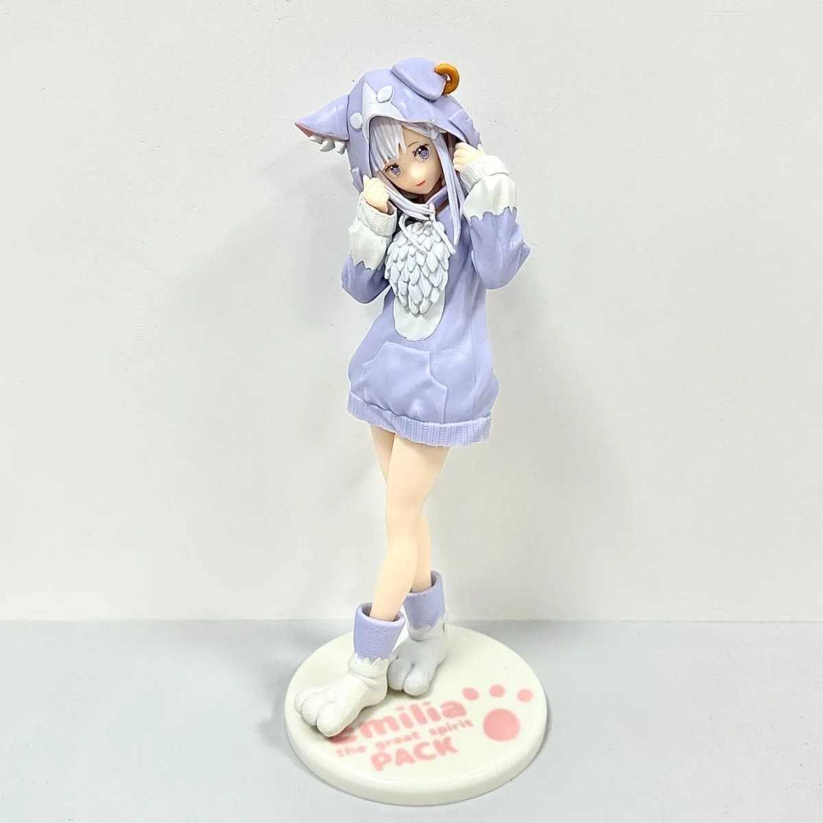 Action Toy Figures Anime Maid Character Twin Sisters Pink and Blue Hair Olika värld Start PVC Figur Model Doll Toys Box-packad Y240516