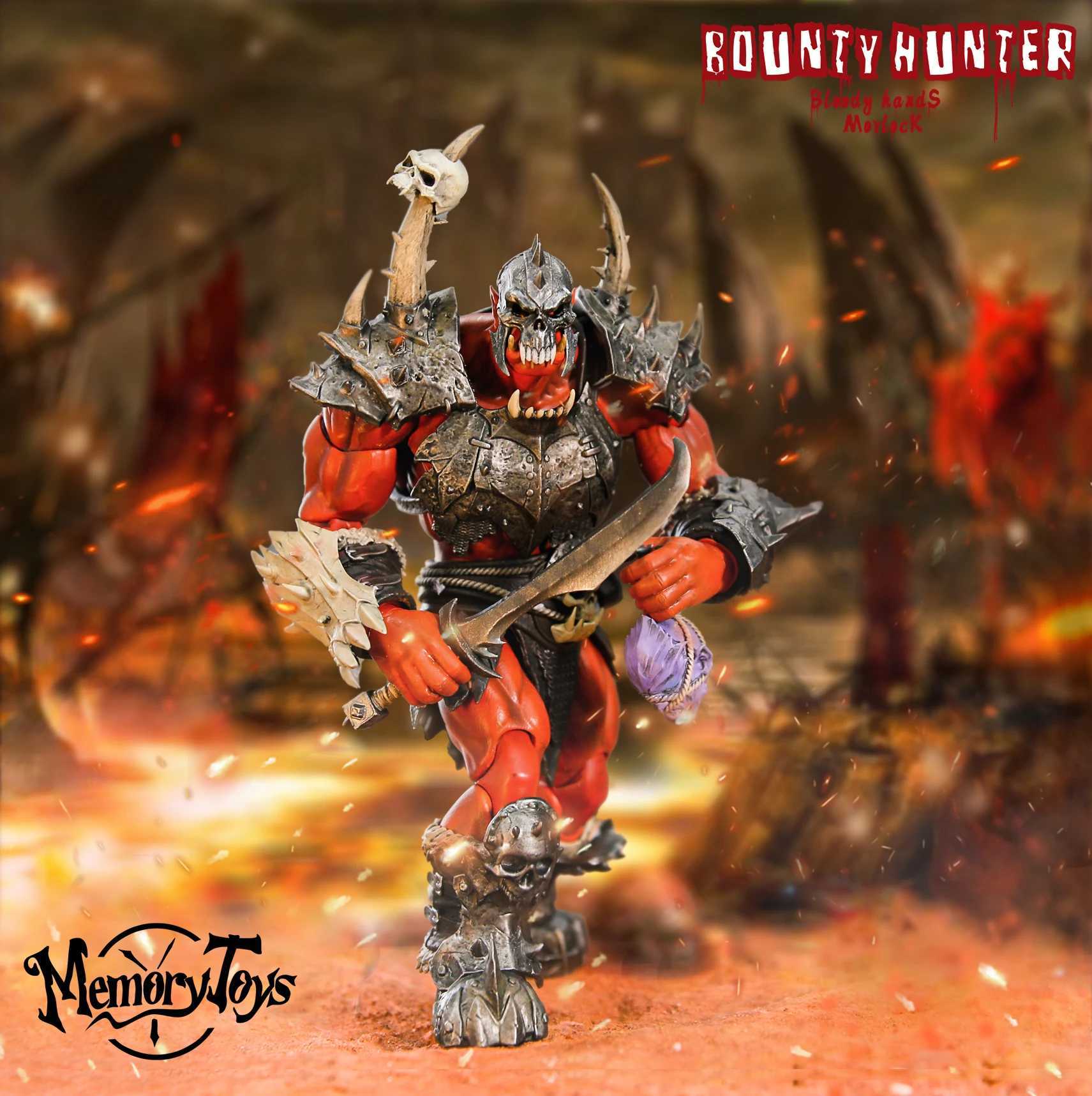 Actie speelgoedcijfers Inventaris Geheugenspeelgoed Orcus Red Bounty Hunter Bloody Hand Marokkaanse 19cm 7,5 inch Actie Toy Gift Series S2451536