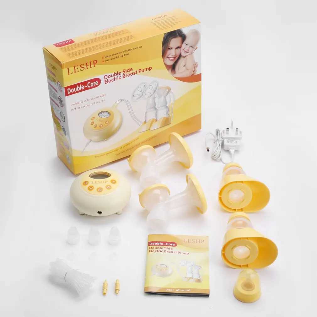 BRINKPUMPS LESHP Doppelseitige elektrische Brustpumpe mit Flasche Baby füttern große Saugmilchpumpe Saugen Babypflege D240517