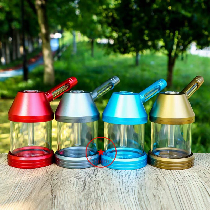 Último colorido colorido kit de bongues de vidro de alumínio