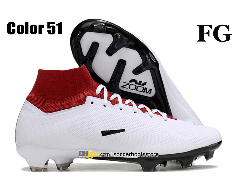 هدايا كيس أطفال الأطفال أحذية كرة القدم Ronaldo CR7 IX Elite Fg TNS Cleats Mbappe 9 Zooms Youth Boy Girl Soccer Shoes Athletic Outdoor Trainers Botas de Futbol