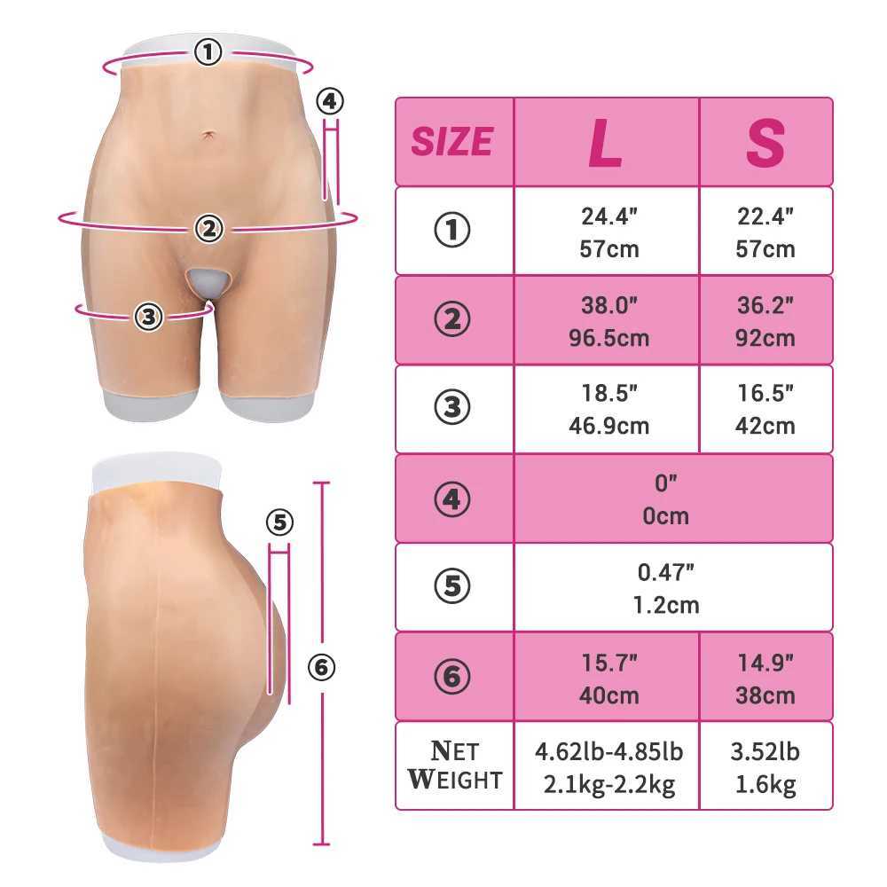 Coussin d'allaitement femme Silicone fesses culotte taille haute ouvert entrejambe pantalon réaliste 1.2 cm faux fesses amélioration Shapewear pour les femmes africaines 240330