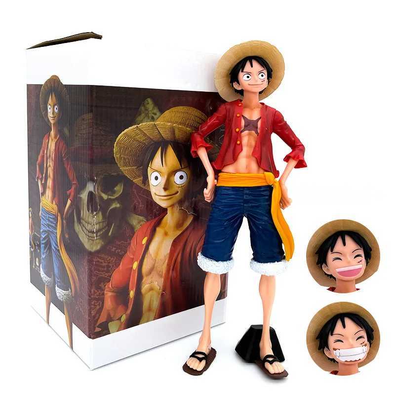 Anime Manga Anime One Piece 26cm Luffy PVC Statue Action Figure Monkey D Luffy Classic Model Toys 24329