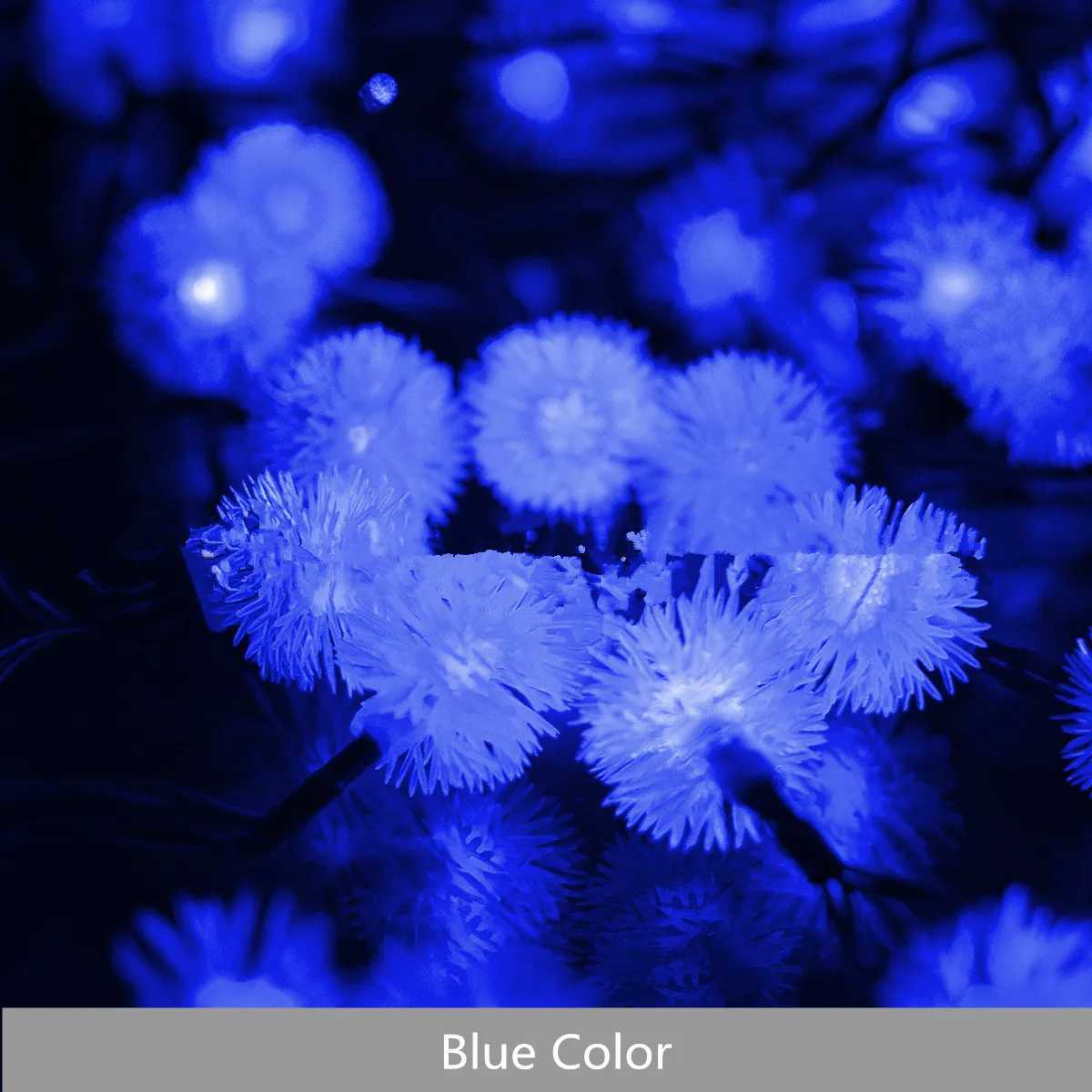 Cordas LED Osiden Solar Dandelion String Lights Fada À Prova D 'Água Peludo Snowball Lâmpada Para Festa De Casamento De Natal Jardim Decoração Ao Ar Livre YQ240401