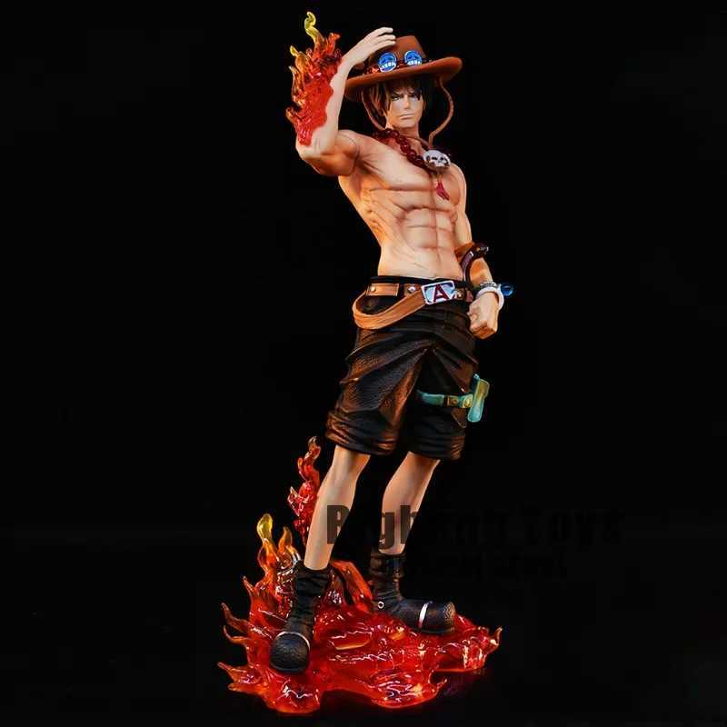 MANGA ANIME 23CM Anime One Piece Figura Ace Figura PVC Statue da collezione Modello Giochi 240413
