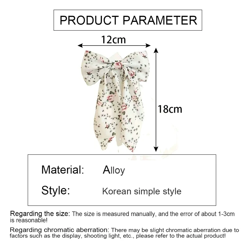 신규 여성 인쇄 꽃 머리 클립 실크 리본 활 헤어핀 여자 여자 보우 노트 헤어 핀 파티 웨딩 헤어 액세서리