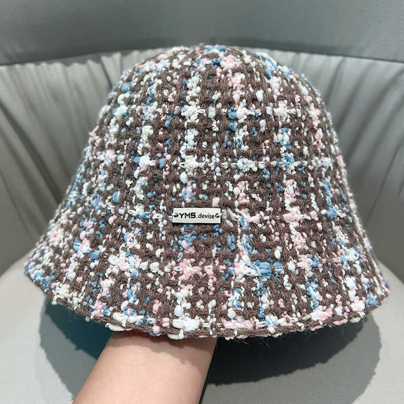 Xiao Xiang Feng Shui Bucket Hat Womens Basin Hat Light Shade Hat Artistic Face Small Straight Tube Hat Autumn And Winter Leisure Hat Fishermans Hat