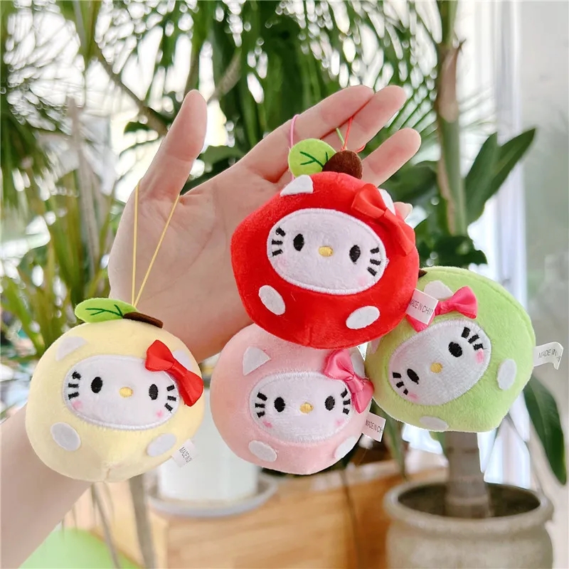 2024 Hot Sale Wholesale Keychain Pendant Little Apple Doll Cat Plush Small Pendant Exquisite Car Bag Key Pendant