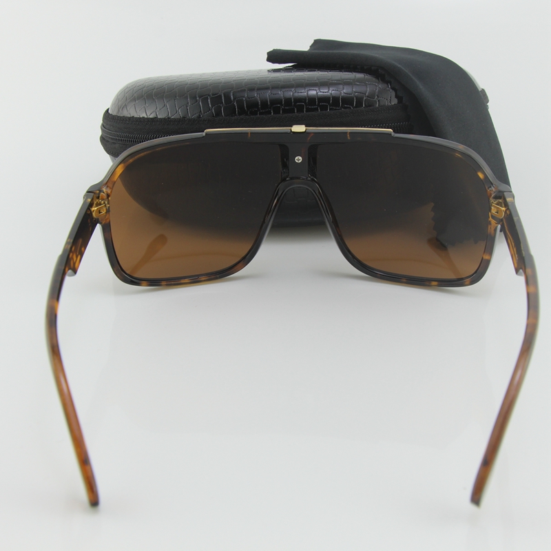 Heren Dames Designer Zonnebril Voor Vrouwen Zonnebril Vierkant Luipaard Frame Bruin 65mm Lens Mode Glas Brillen Retro Unisex Met Doos