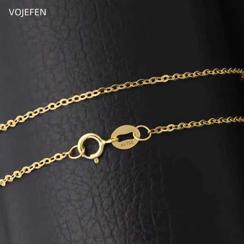 Łańcuch VoJefen Women Luksusowy ręcznie robiony marka biżuterii 18K True Gold New in Mothers and Childrens Girls Bransoletka Moda Q240401