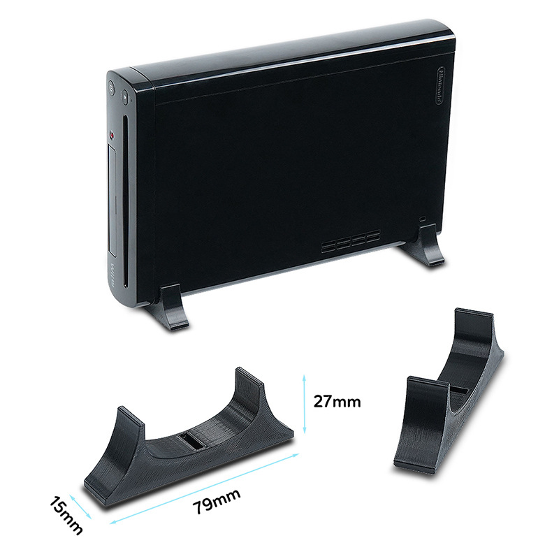 Support d'impression 3D pour support de Console de jeu WII U avec trous de Ventilation, Base de support de refroidissement, support peu encombrant