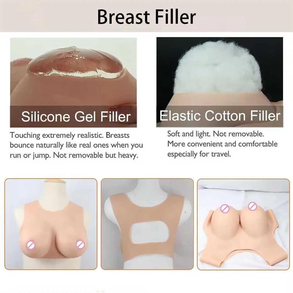 Forme del seno in silicone con cuscinetti il seno con pantaloni vaginali finti Set tette finte realistiche Enhancer glutei della fica Crossdresser Transgender 240330