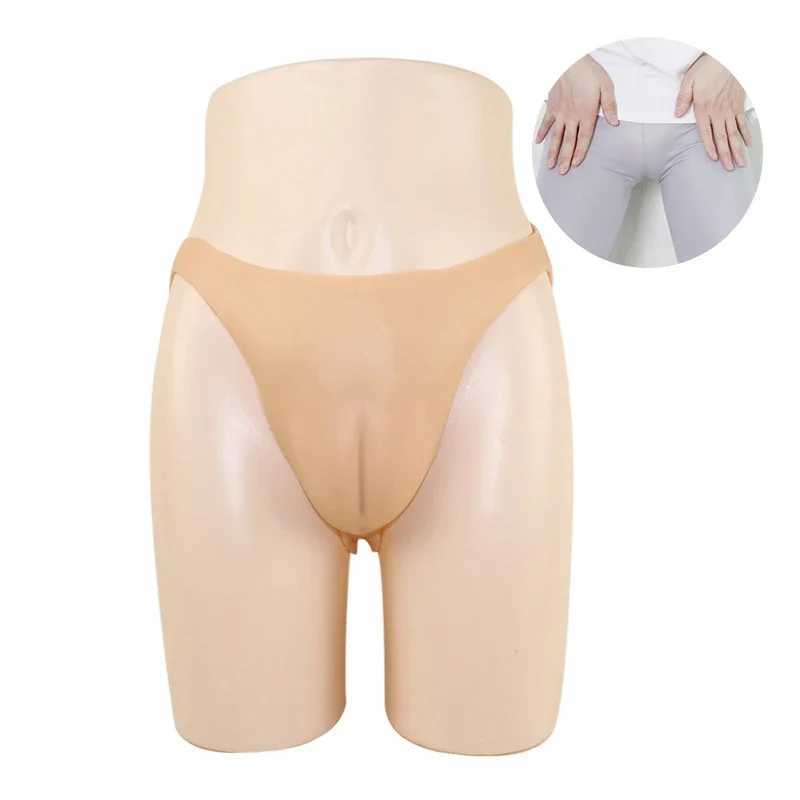 Coussin d'allaitement en silicone complet, culotte bombée pour homme, sangle Gaff, bout de chameau, faux vagin sur dames, sous-vêtements pour transgenres, travesti 240330