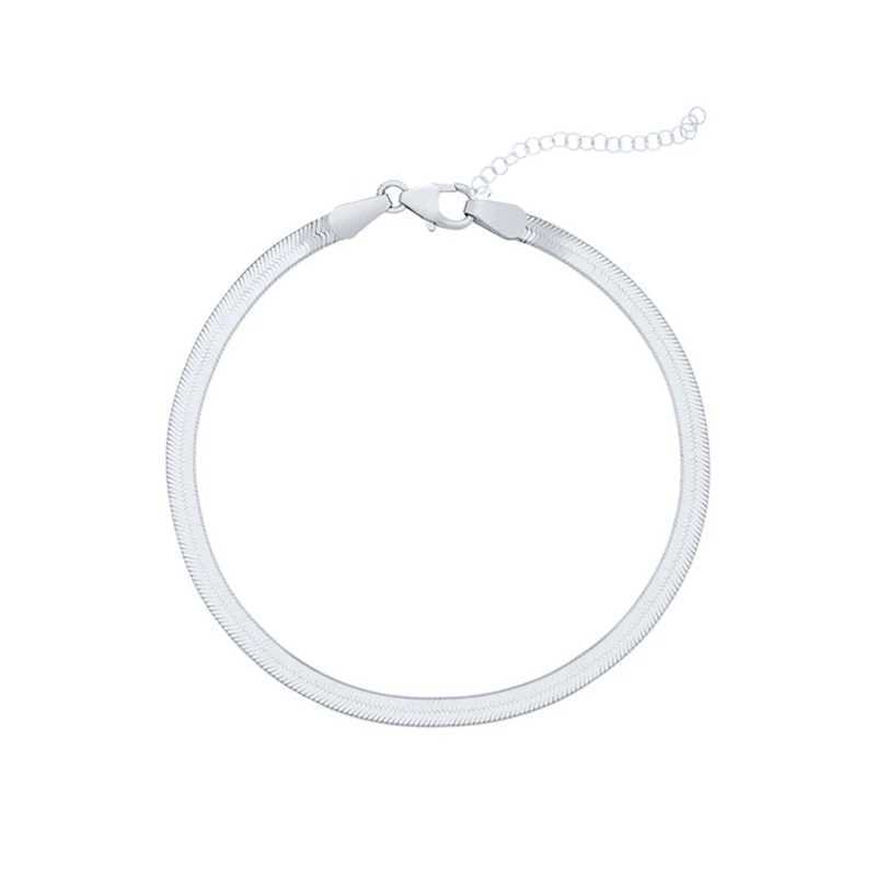 Chaîne ROXI minimalisme INS serpent chaîne Bracelet hommes or/argent Bracelet 925 bijoux en argent Sterling Bracelet professionnel Q240401