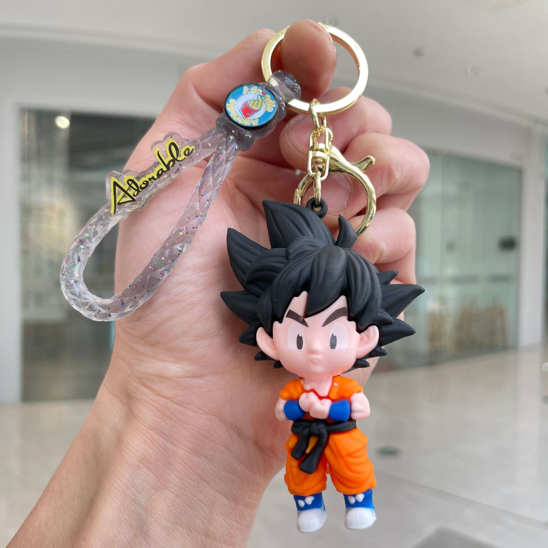 Cross border Kung Fu Boys Keychain Bag Pendant Decoration Wukong Doll Car Keychain Small Gift