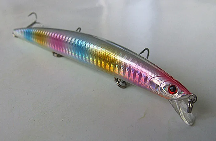 145cm 20g Sea Fishing lure Game Tackle China Hook Minnow Bait Slender shape Lure Plastic Hard Bait Casting Spinner Bait Floating 5116762