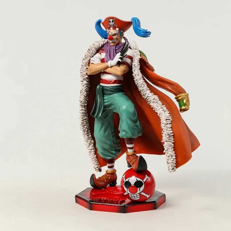 Anime Manga 25cm One Piece Four Emperors The Clown Buggy PVC Anime Action Figure Toy Collection Model Statue Cartoon Doll Gift For Friend 24329