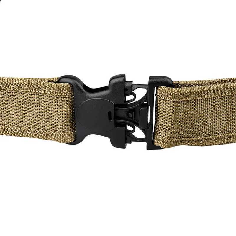 Riemen Militaire tactische riem dames outdoor werk en wandelen snelsluiting plastic gesp polypropyleenvezel geweven riem Q240401