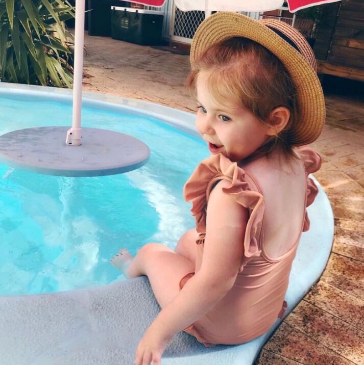 Kids Swimsuit Girls 2024 one-piece cute baby Baby Princess Swimsuits girl Little kids swimwear