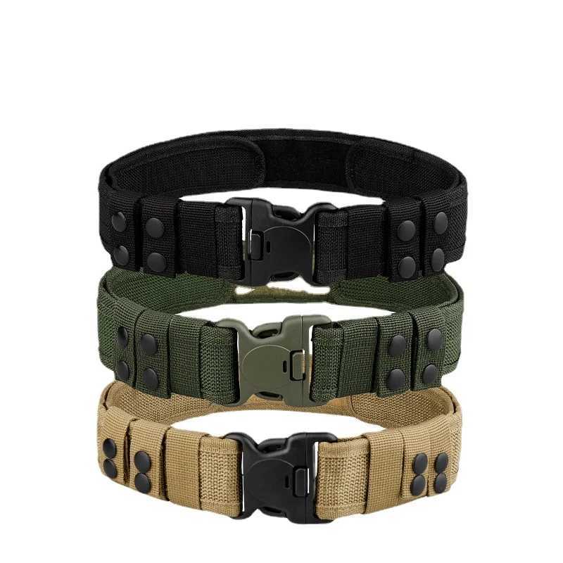 Riemen Militaire tactische riem dames outdoor werk en wandelen snelsluiting plastic gesp polypropyleenvezel geweven riem Q240401