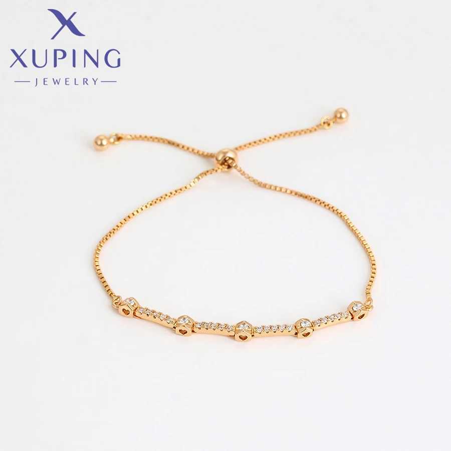 Chain Xuping Jewelry Charmsl Fashion Adjustable Necklace Womens Bracelet with Gold Stone Party Jewelry Gift X000449395 Q240401