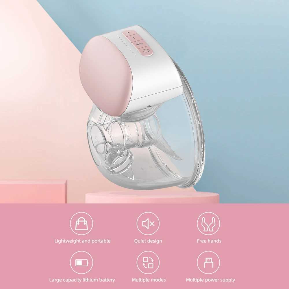 Breast Pad Youha Electric Breast Pumps Portable Hands Free Wearable Breast Pump Silent Comfort Breast Milk Extractor Collector BPA-Free 240410