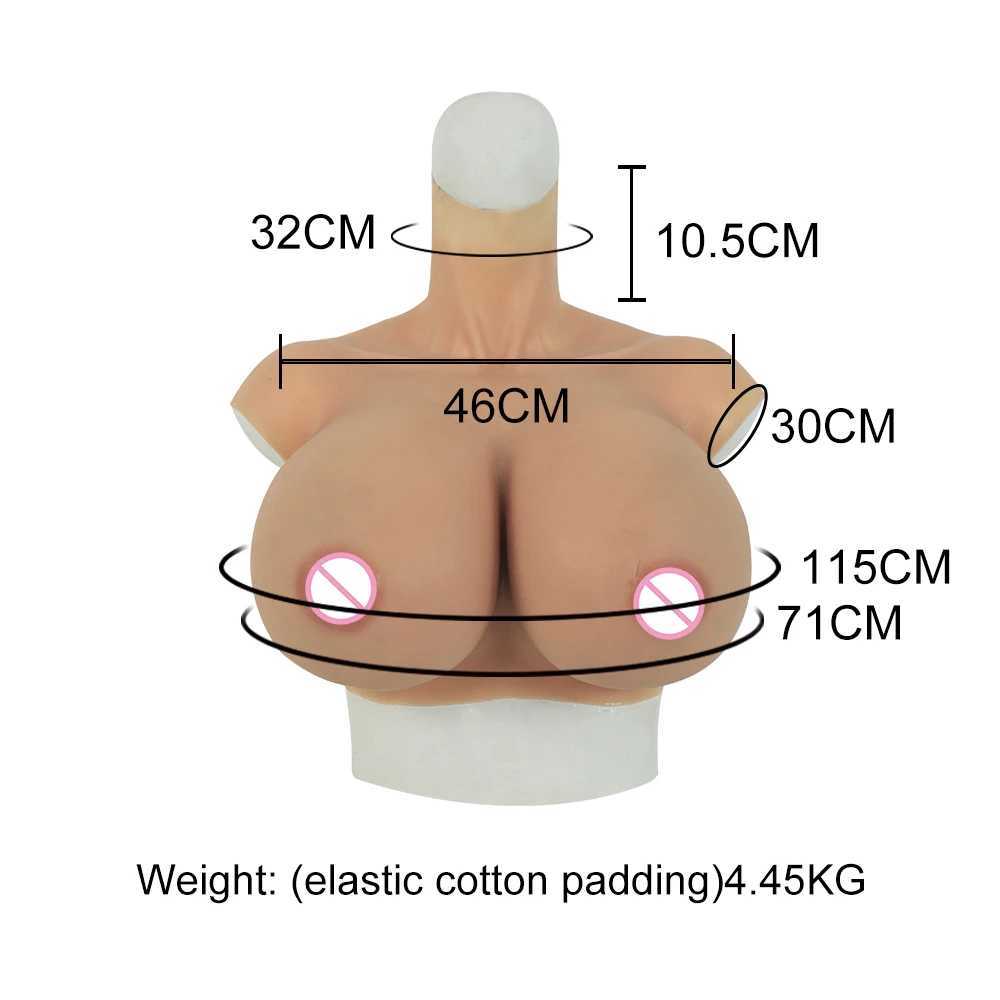 Almofada de mama Tgirl Shemale Big Breast Feminino Cosplay S Cup Falso Enorme Sexy Boobs Silicone Forma de Mama para Crossdressers Travestismo Dragqueen 240330