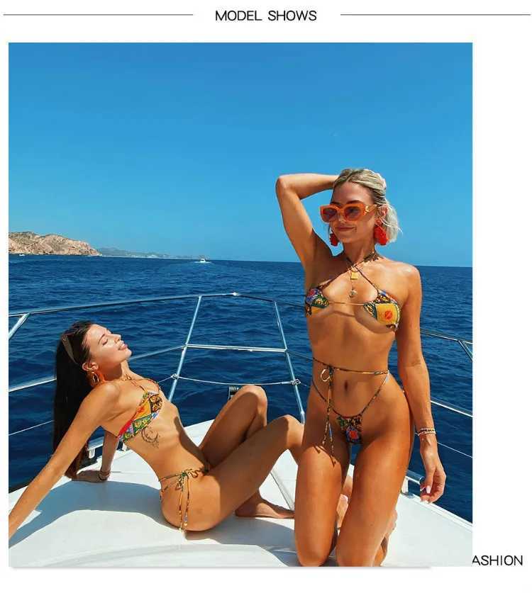 女性用水着カスタマイズされたDIYビキニ最新のセクシーなインスピレーションデザイナービキニ水着ケンダルジェンナーミニ水着ガールE2068 J240330