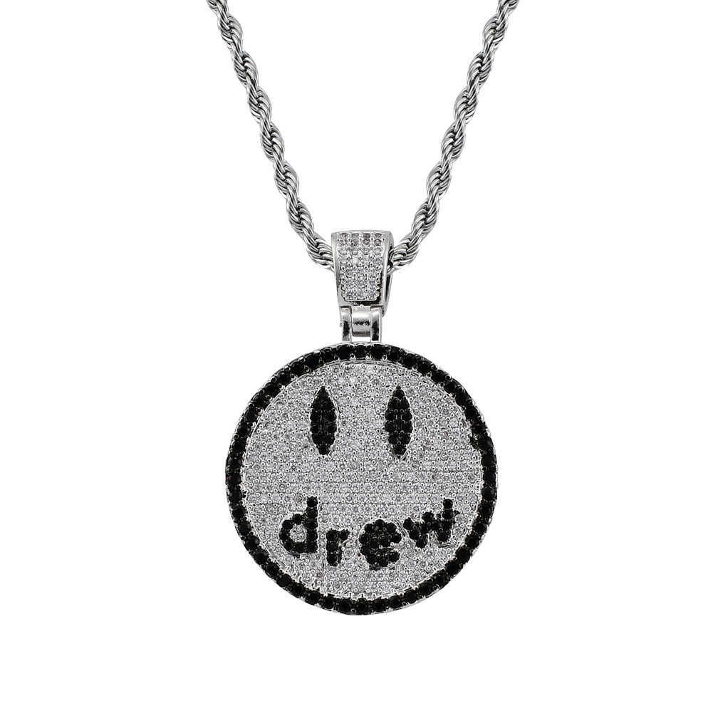 Accessoires tendance chanteur hip-hop Justin Bieber pendentif assorti