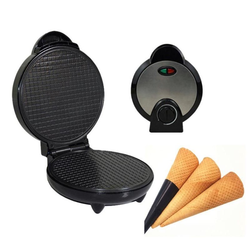 Gaufrier électrique rond antiadhésif au sirop de Stroopwafel, Machine de boulangerie en acier inoxydable Y5JC, moules de cuisson 242n