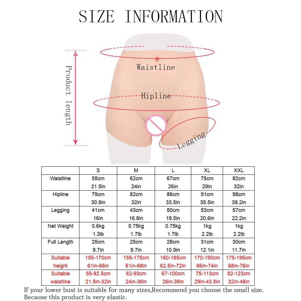 Breast Pad 95% New Silicone Pants With Realistic Vagina Artificial Fake Pussy Underwear for Cosplay Shemale Crossdresser Transgender 240330