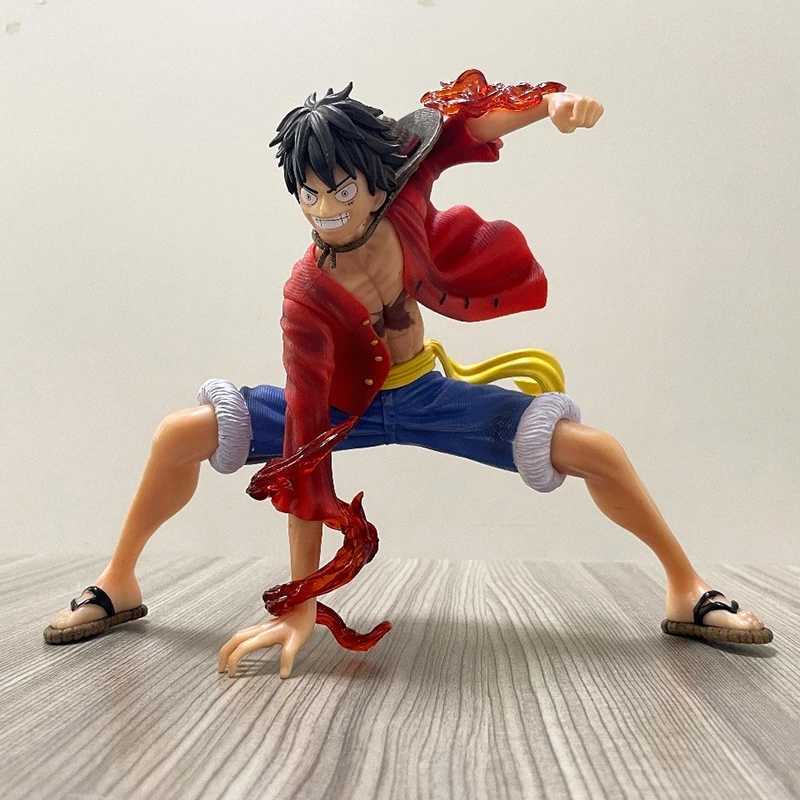 Anime Manga Gk One Piece Luffy Action Figure Anime PVC Coleção Boneca 18cm Estilo Batalha Monkey D Luffy Estatueta Brinquedo Modelo para Presentes Infantis 24329