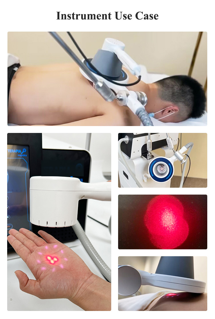 Bons résultats 4 en 1 685nm 830nm électrothérapie laser magnétotransduction extracorporelle électrique soulagement de la douleur musculaire machine de relaxation musculaire