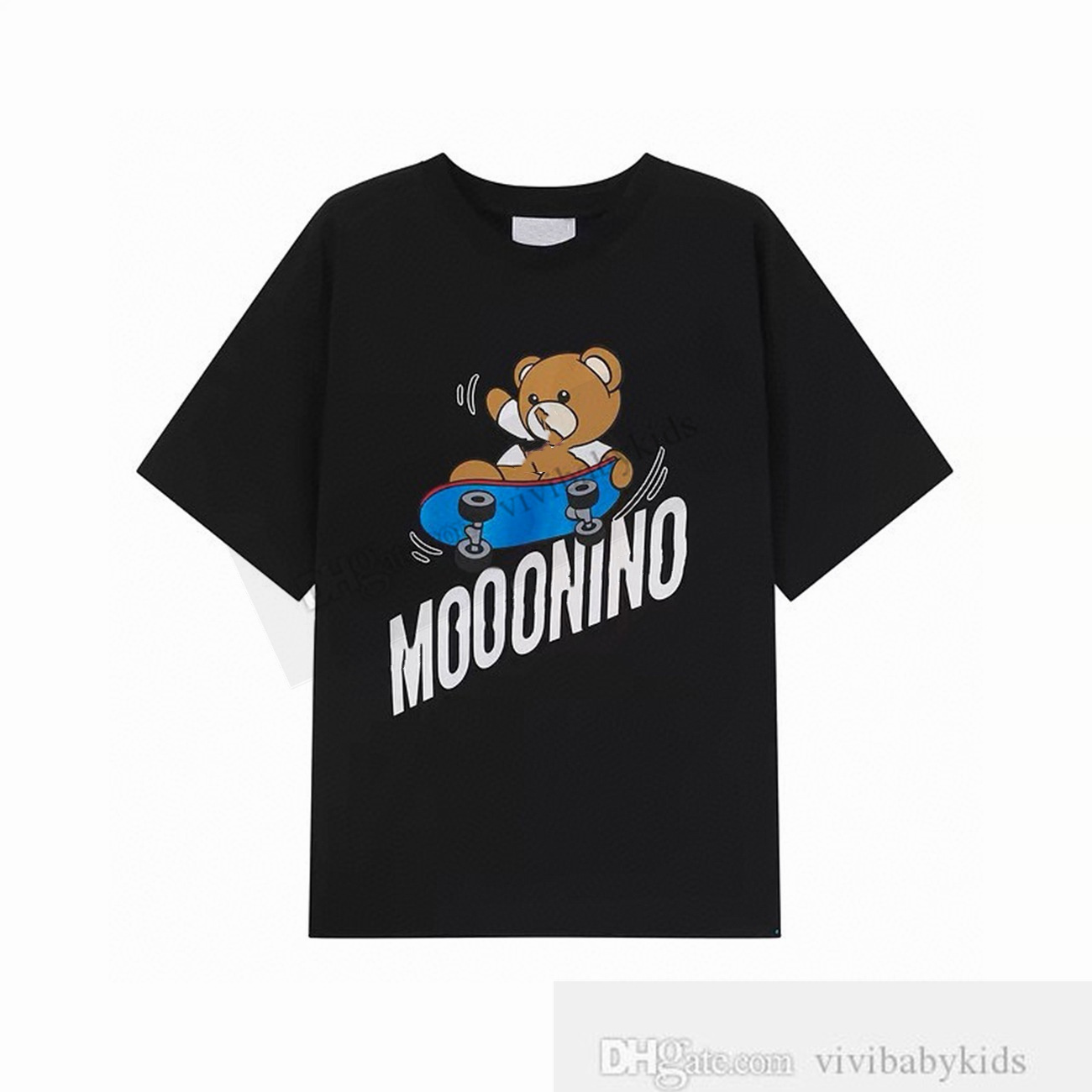 Moda Ragazzi Ragazze orso lettera stampata T-shirt INS bambini cartone animato manica corta tees 2024 Estate bambini cotone casual top abiti firmati S1281