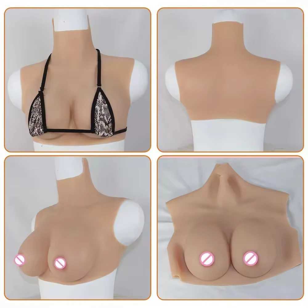 Brustpolster Sissy Crossdresser Silikonbrüste mit realistischen gefälschten Vagina-Bodys Gesäß Hüften Enhancer Hosen Drag Queen Cospaly 240330