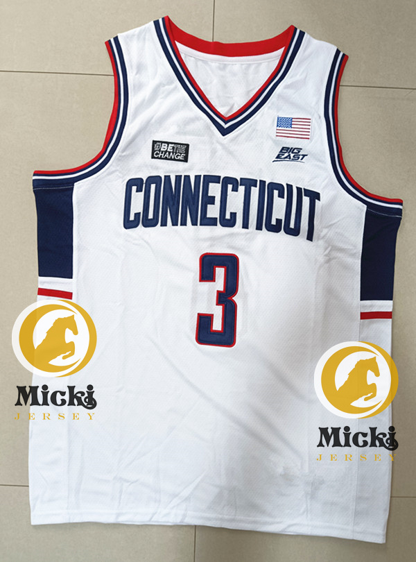 2024 campioni maschili Adama Sanogo Uconn Basketball Jersey Custom Cucited 33 Apostolos Roumoglou 40 Andre Johnson Jr. 44 Andre Jackson Jr. Uconn Huskies Maglie