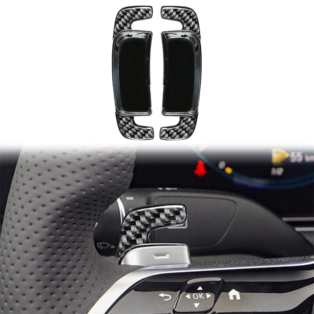 Carbon + ABS Geschmiedet/Rot/Schwarz Lenkrad Center Control Modifizierte Schaltwippe Für Mercedes Benz AMG E /EQS/SL /GT 21-23