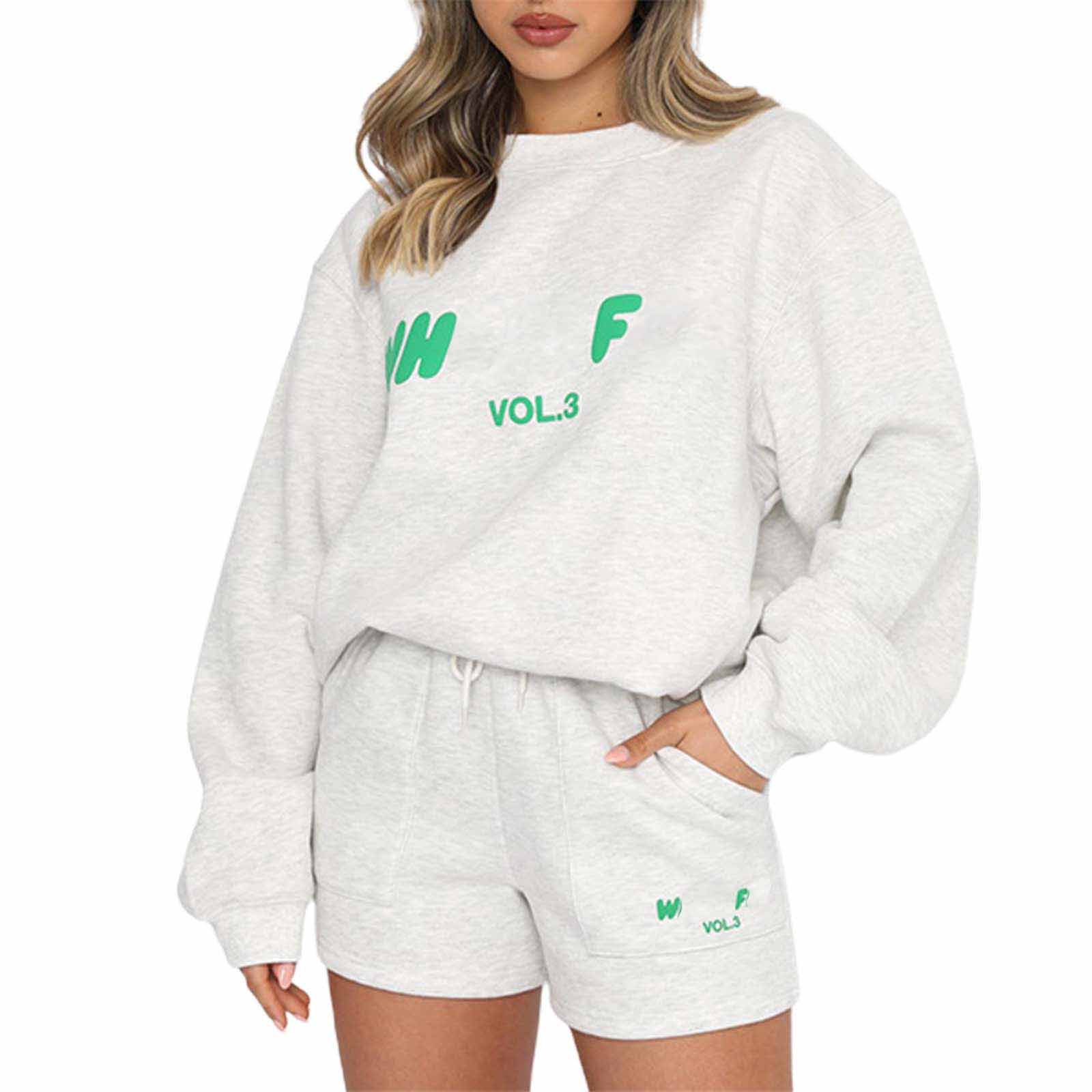 White Foxx Hoodie Designer Woman Tracksuit Shorts Long Sleeved White Foxx Set Two Women Coture Pullover Hoodeds Casual Sweatshirt 291