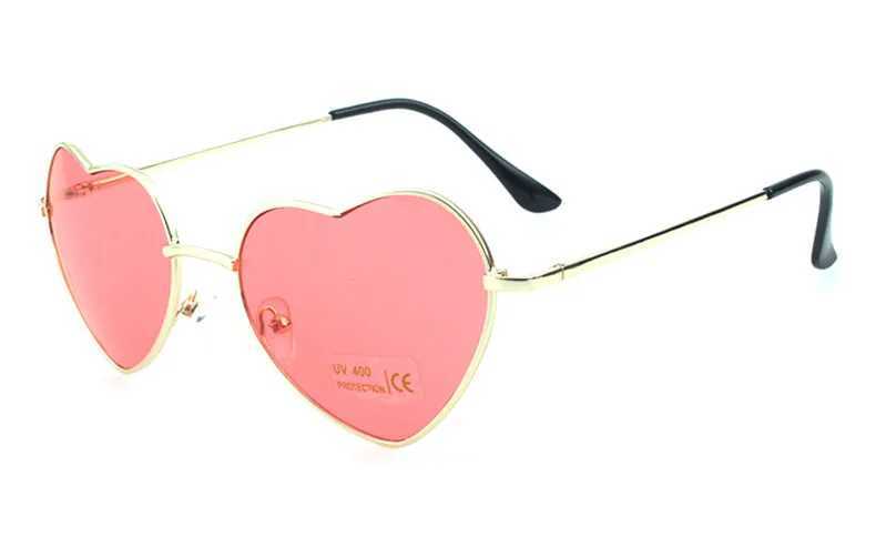 Sonnenbrille Damen Herzförmige Sonnenbrille Metall Frauen Markendesigner Mode Randlos LOVE Linsen Sonnenbrille Oculos UV400 240401