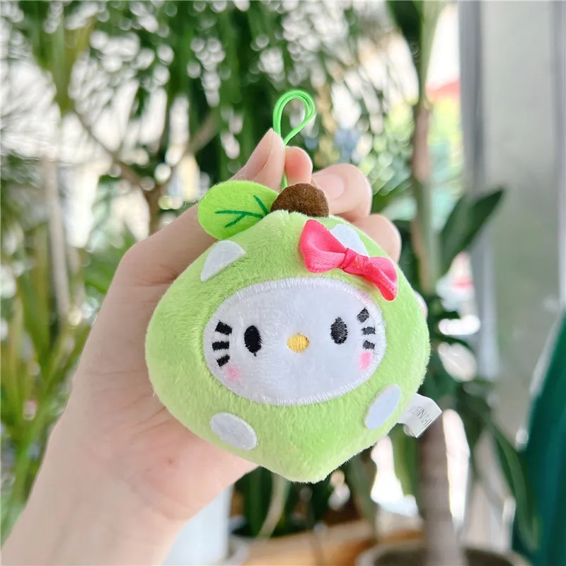 2024 Hot Sale Wholesale Keychain Pendant Little Apple Doll Cat Plush Small Pendant Exquisite Car Bag Key Pendant