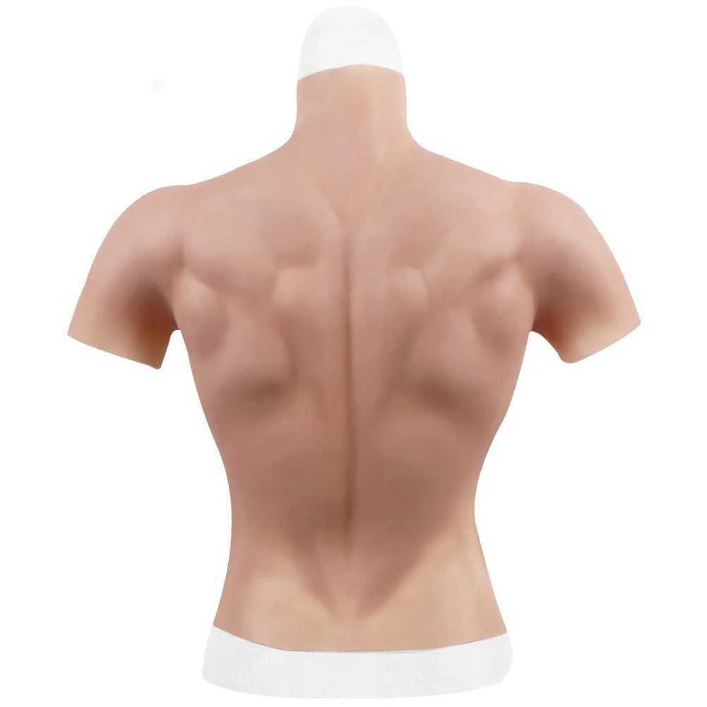 Breast Pad Yongxi 3D Silicone Muscle Suit For Man Costume Make Fake Chest Bodysuit Realistic Simulation Cosplay Clothing 240330