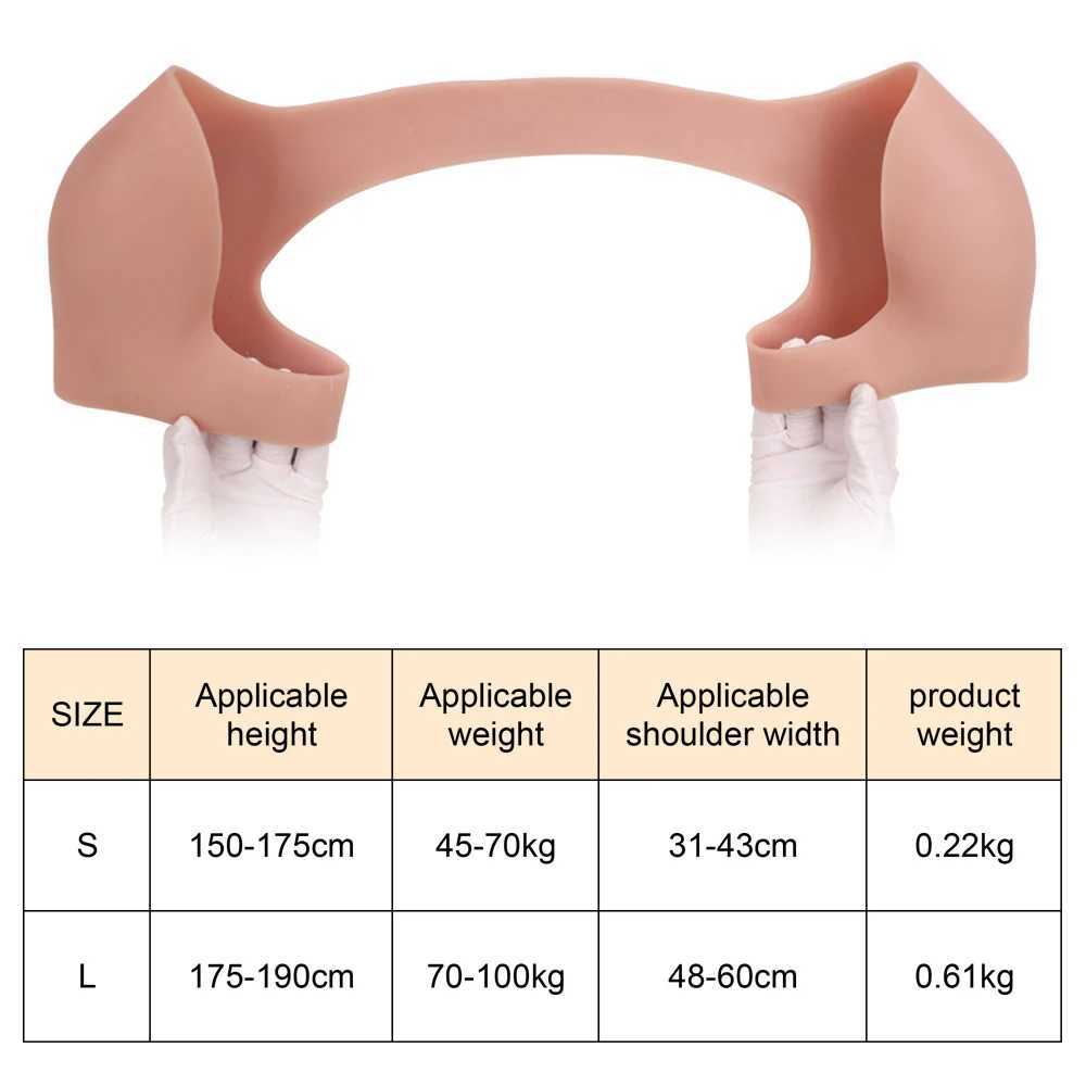 Breast Pad Eyung Cuscinetto Spalla i Silicone 3D Morbido Antiscivolo Cuscinetto S L Lämplig Spallina Invisibile Spalla Ad Angolo Rett 240330