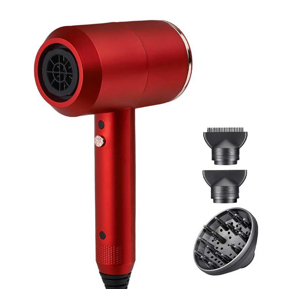 Hair Dryers Blue Light Ionic Hair Dryer Professional Strong Hair Dryer Barber Shop Electric Hair Salon Equipment Overheat Protection Device 240401